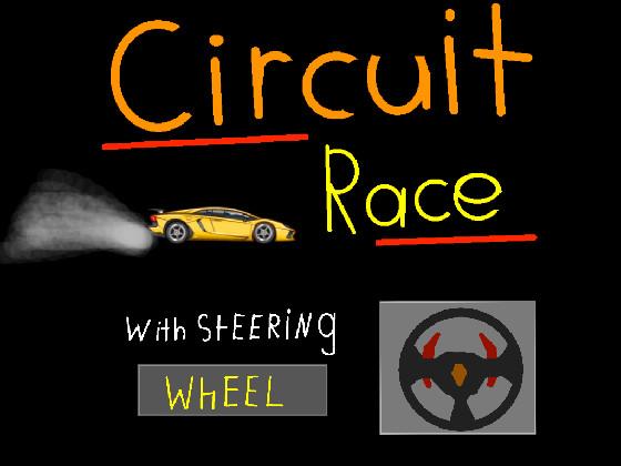 Circuit Car Race: Working Steering Wheel