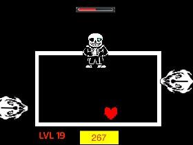 Sans fight hard