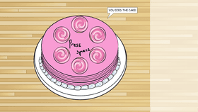 Ice the cake