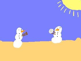 snowman volleyball!