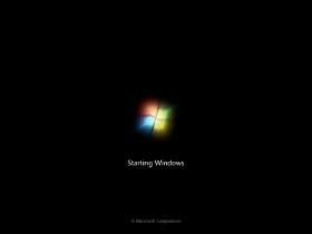 Windows 7 startup screen 1