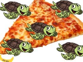 turtles and pizza