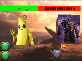 Peely VS Thanos hacked