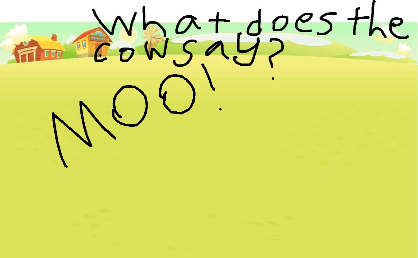 moo my cow MOO!