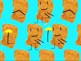 Flossing chickin nuggets