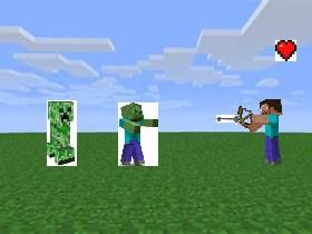 Minecraft bow and arrow