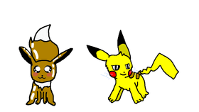 Pikachu and Eevee