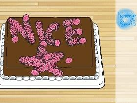 decorate the cake