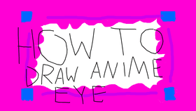 How To Draw Anime Eye