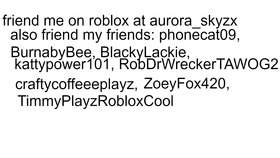 ROBLOX friends