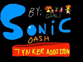 Sonic dash Tynker addition