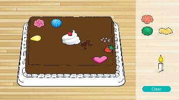 making a cake