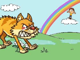 Angry cat kill pep