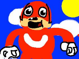 my first uganda knuckles drawing