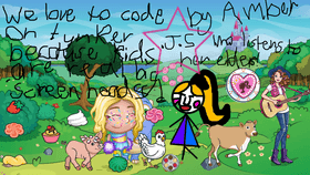 WE LOVE TO CODE ON TYNKER BECAUSE KIDS ARE REAL BIG SCREEN HEADS BY AMBER J S WHO LISTENS TO HER ELDERS