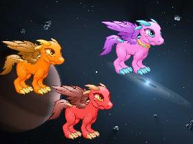 follow my finger,! space dragons!