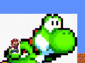 yoshi and mario jumping