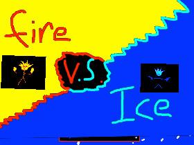1-2 player ice vs fire NEW 2 1 1