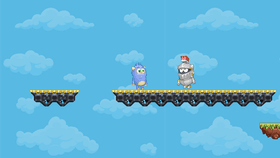 platformer test with cheats