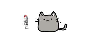 cat and robot