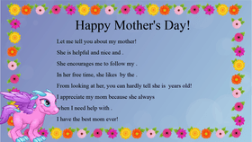 Mother's Day Mad Libs