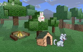 Rabbit  and  puppy  round up