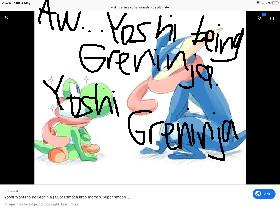 Yoshi being Greninja