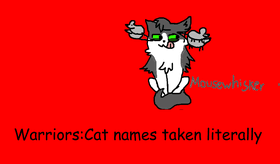 Warriors:Cat names taken literally (work in progress)