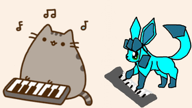 Pusheen and Glaceon band