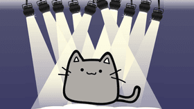 How Cats Greet On a Stage Animation
