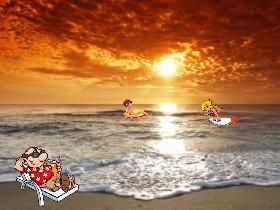 sunny day at the beach