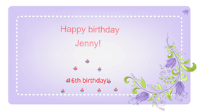 Jenny's birthday