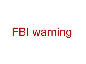FBI warning