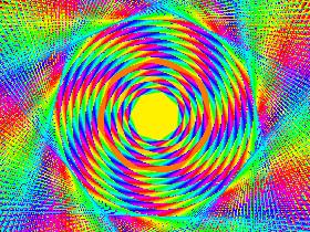 Spiral Rainbow Star