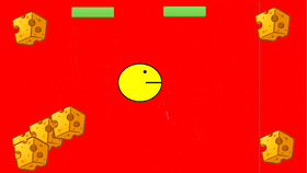pacman eats cheese