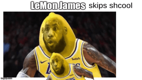 LeMon James skips school the game