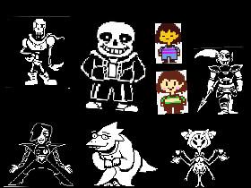 Undertale main caracters