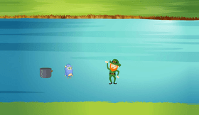 The leprechaun and Codey