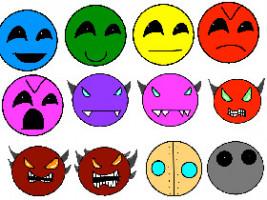 geometry dash all faces