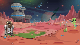 Rob the robot saving earth