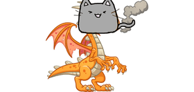 Dragon turning into Dragon Cat