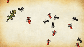 Ants vs Lizard
