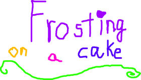Frosting on a cake