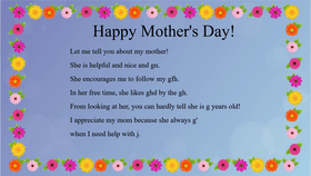 Mother&#039;s Day Mad Libs - s