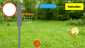 Impossible basketball game