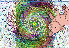 spining pig