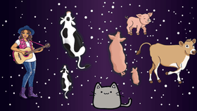 FARM ANIMALS IN SPACE