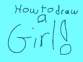 How to draw a girl 👩
