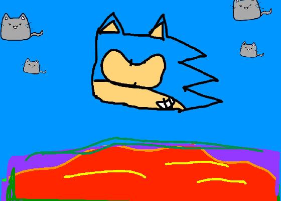 Learn To Draw Sonic with some cats