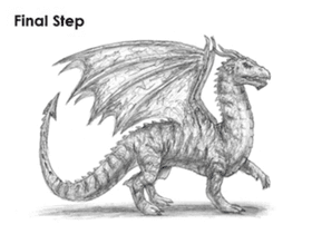 how to draw a dragon